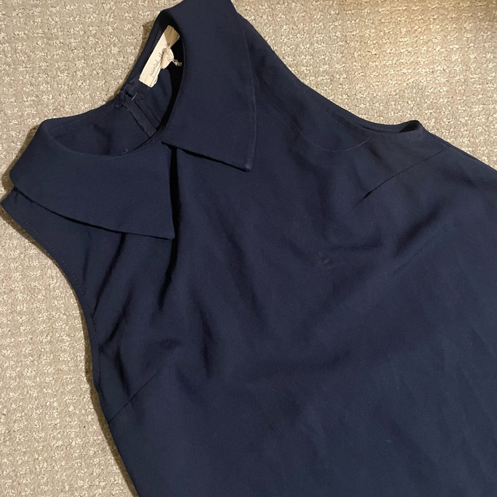 Navy Collared Shift Dress size smal